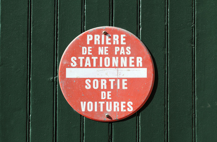 Panneau interdit de stationner